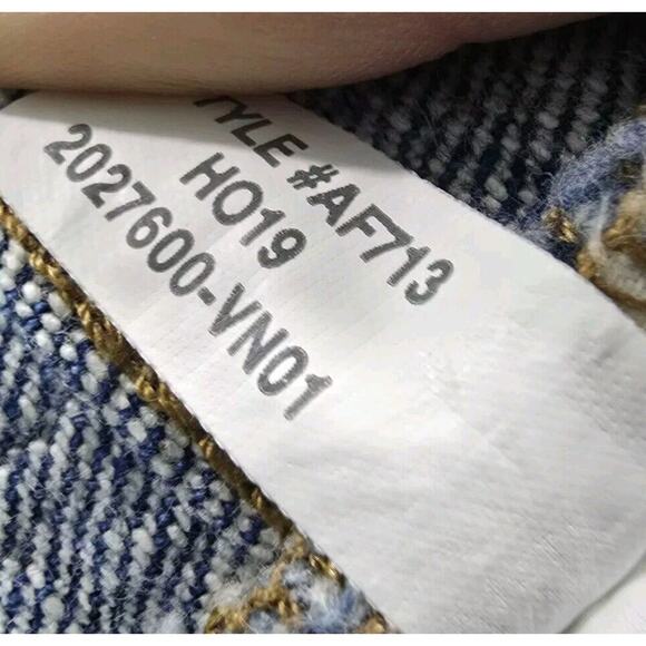 Madewell Jean Womens 27 X 27 High Rise Slim Crop Boyjean Lavern Acid Wash - Picture 11 of 13